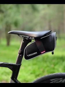 TOSUOD | TOSUOD Bicycle Saddle Bag Water Resistant Rear Seat Bag Reflective Large Capacity Cycling Storage Pouch Bike Accessories