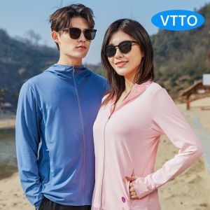 VTTO Camping Rain Jacket Men Women Waterproof Sun Protection Clothing Fishing Clothes Quick Dry Skin Windbreaker With Pocket