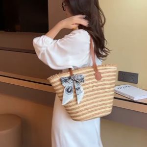 กระเป๋าสาน Santus กระเป๋าถือสำหรับผู้หญิง กระเป๋าสะพายข้างผู้หญิง