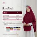 Khimar Livia Size XL By Arafa Hijab - Khimar Non Pad Jersey Bergo Jersey Khimar Daily. 