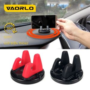Xoay 360 Độ Giá Đỡ Điện Thoại Ô Tô Silicon Mềm Thảm Chống Trơn Trượt Di Động Gắn Chân Đế Bảng Điều Khiển Chân Đế Cho Hỗ Trợ GPS