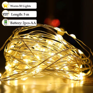 Led Fairy Lights Battery Operated Mini Battery Powered Copper Wire Starry Fairy Lights for Bedroom Christmas Parties Wedding Decoration