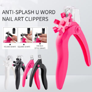 False Art Manicure Edge Trimmer Professional False Nail Cutter With Scale U-shaped Nail Clip Tool