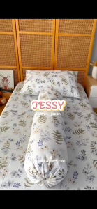Sprei Jepang 90x200 tinggi 25cm Single size Katun asli Adem Karet Anti geser Motif Bunga Minimalis