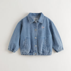 Marc&Janie | Sweet Bow Soft Denim Jacket Girls Cotton