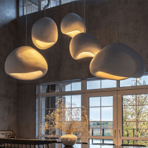 Nordic Minimalism Wabi Sabi E27 Led Pendant Light Loft Retro Led Hanging Lamp Cord Suspend Lamp For Bar Restaurant Lamp Fixtures
