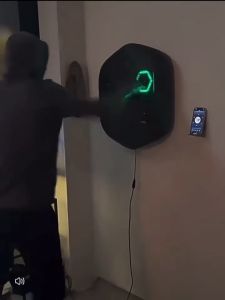 HOMEAPPLIANCESOLUTIONS Intelligent electronic music boxing machine wall target training response target home children play rhythm boxing target hanging wall free boxing adult decompression training boxing target Bluetooth boxing trainer electronic target