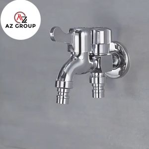 Stainless Steel Faucet Washing Machine Dedicated One-In Two-Out Dual-Use 4 Points Household Tap Water