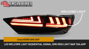 LEXUS ES200/ES250/ES300 2013-2017 LED SEQUENTIAL SIGNAL RED SMOKE LIGHTBAR TAILLAMP