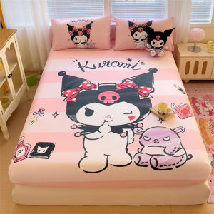 Dansunreve 1000tc cotton bedsheet Sanrio loạt kuromi Ra Bọc Nệm hạnh phúc cừu và xám Sói bọc nệm