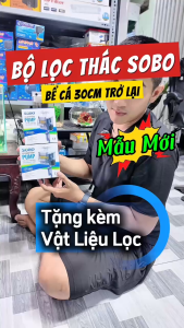 SoBo Wp 528H Lọc Thác Cho Bể Cá Cảnh 30cm Trở Lại (Tặng Kèm Vật Liệu Lọc ) (Công Suất 4w)
