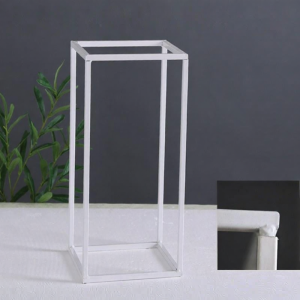 Wedding Decorative Ironwork Geometric Pillar Flower Stand