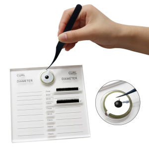 Eyelash Extension Scale Holder Acrylic Lash Display Board Glue Pallet False Eyelashes Jade Stone Pad Lashes Lifting Makeup Tools
