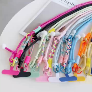 สายสะพายไหล่โทรศัพท์สากล เชือกไนลอนบางแข็งแรง ปรับความยาว Crossbody โซ่กุญแจอเนกประสงค์