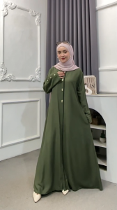Gamis Twill Ori Motif Polos Terbaru