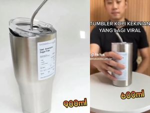 (Gratis Sedotan)900ml Mug dengan Tutup Jerami Cangkir Air Anti Bocor Baja Tahan Karat 900Ml Mug Travel Besar dengan Tutup 2-In-1 Menjaga Panas dan Dingin selama 24 Jam