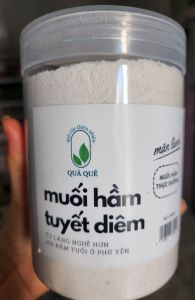Hoa Muối Hầm TUYẾT DIÊM (Nổi tiếng Phú Yên)Túi 1kg 🌱Là Muối ngon nhất lò hầm Tính Dương của Muối rất tốt cho sức khỏe ăn uống Dưỡng sinh