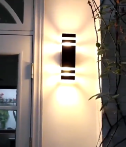 JACKSUN Wall Light Decoration Outdoor Square Wall Lamp Waterproof GU10 Replaceable Gate Lights