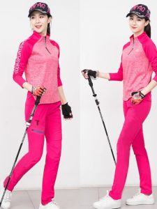 Womens Outdoor Quick Dry Clothing Set Breathable Sun Protection Long Sleeve Climbing Sports Fast Drying T-Shirt Quick Dry Pants