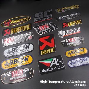 Motorcycle Modification Exhaust Pipe Metal Sticker AR Kishin Tianxi SC Decal Personalized Waterproof High Temperature Resistant Concealment Sticker