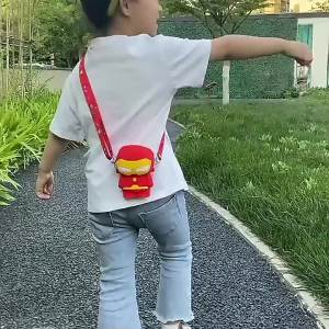 Fondjoy | Anime Figure Iron Man Lovely Fashion Bag Princess Small Storage Silicone Purse Messenger Cartoon Figures Model Toys Kids Gift