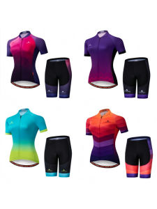 Quần Short Đua Xe Đạp Nữ Mùa Hè Thoáng Khí Chống Nắng Quần Áo Đua Xe Đạp Chuyên Nghiệp Vải Polyester Quần Áo Đua Xe Đạp