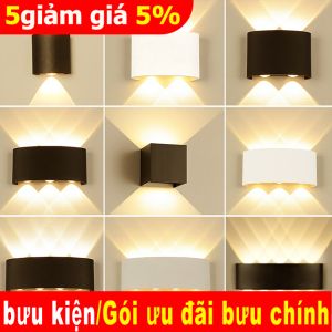 đèn ngủ gắn tường 4W 6W 8W đèn gắn tường đèn trang trí gắn tường 220V đèn tường hiện đại Phòng khách phòng ngủ decor phòng ngủ đèn hắt tường ngoài trời