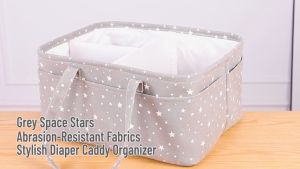 Baby Diaper Caddy Organizer Portable Baby Diaper Bag Newborn Baby Organizer Basket For Diapers&Wipes