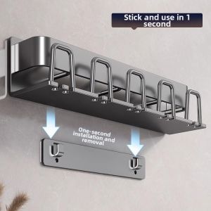 Wall-Mounted Bathroom Organizer