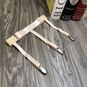 Adjustable Shirt Hem Fixed Clip Anti-Slip Invisible for Men And Women White Collar Top Anti-Wrinkle Socks Holder Band