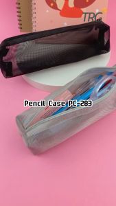 TRG Mesh Zipper Pencil Case PC-283 - Tempat Kotak Pensil Alat Tulis Jaring TRG