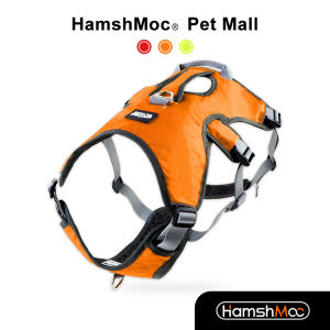 HamshMoc No Pull Dog Harness Adjustable Dog Vest Reflective Pet Harness Comfort Control Quick Release Buckle for Walking Small Medium Large Dogs
