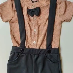 Boys Dress Suit set with short sleeve Dungaree style for flowers boys spring autumn