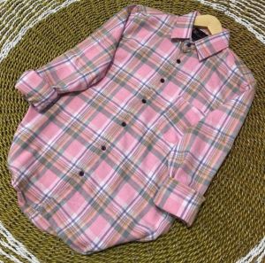 Kemeja Flanel PINK Premium Quality Kemeja Flanel Wanita Kemeja Flanel Pria