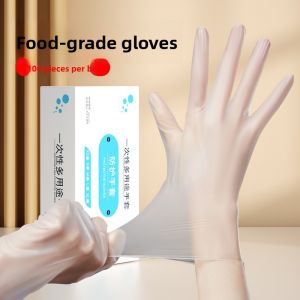 MONLEYTA | Disposable Thickened Latex Rubber Gloves Food Grade Kitchen Dishwashing Waterproof Durable For Household chores Manleyta