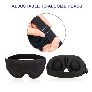Mens And Womens Sleep Eye Mask 3D Contour Cup Sleep Eye Mask Concave Night Sleep Mask Blackout Soft And Comfortable Eye Mask
