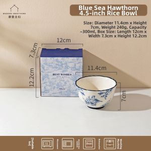 MODERN SWEETHOME | Underglaze Colored French Style Household Dinnerware Plate Bowl