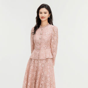 Koradior | Elegant Lace Chiffon Spring Blouse