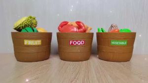 Đồ Chơi Cắt Trái Cây Hoa Quả Rau Củ và Thịt Cá Có thể bóc tách loại 40 chi tiết