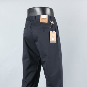 กางเกงขายาวทรงตรงเอวกลางสำหรับผู้ชาย ทรงลำลอง สวมใส่สบาย สำหรับฤดูใบไม้ร่วงและฤดูหนาว กางเกงขายาวสำหรับทำงาน ทรงเรียบง่าย