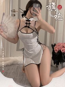 Cutie: Summer Fancy Lace Retro Beauty Cheongsam JK Miniskirt Sweet Pure Desire Cute Pajamas Suit