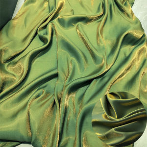 Two-Tone Iridescent Mermaid Silk Fabric Soft Lightweight Cloth For DIY Sewing Dance Costume Cosplay Dress Stage Decor Accessory