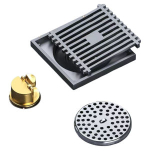 304 Stainless Steel Deodorizing Filter Floor Drain Bathroom Bathroom Long Shower Washing Machine Sewer Water Seal Square