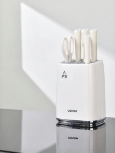 CAROTE | Titanium Knife Set Kitchen Tool Combo Auxiliary Cutting Board