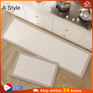 COZY Kitchen Carpet Floor 2 Pcs Set Kitchen Mat Non-Slip Thicken Doormat For Kitchen Bathroom Rug