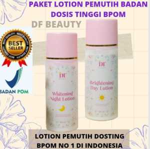 HANDBODY DOSTING PEMUTIH BADAN 15X LEBIH CEPAT MEMUTIHKAN DAN MENCERAHKAN KULIT ORIGINAL BPOM/HB PEMUTIH DF BEAUTY BPOM/ PAKET HANDBODY PEMUTIH SIANG DAN MALAM BPOM/BODY LOTION PEMUTIH BPOM