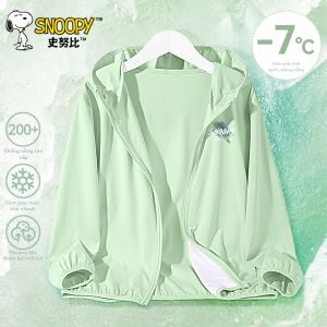Snoopy | Áo Khoác Bảo Vệ Chống Nắng Cho Bé Trai Cảm Giác Mát Lạnh UPF200+