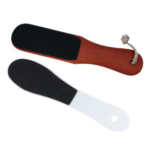 Lorossi Nail Art Tools Double Sided Large Size Foot Scrub Board Real Wood Sandpaper Foot File Callus Removal Dead Skin Exfoliator