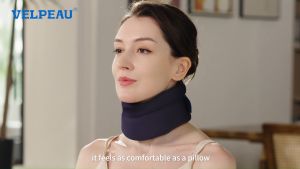 VELPEAU Soft Collar Neck Brace for Neck Pain and Support for Women & Men B.Duck Foam Neck Support for Sleeping Cervical Collar After Whiplash or Injury Relieves Pain
