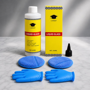 CAREEF 240ml Liquid Glass Coating: Restores Faded Paint Reduces Swirl Marks High-Gloss Protective Shield